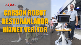 Garson robot restoranlarda hizmet veriyor